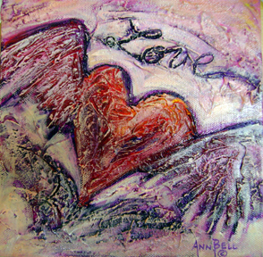 AnnBell_Web_LoveGivesWings2319 Ann Bell original painting "Love Gives the Heart Wings"